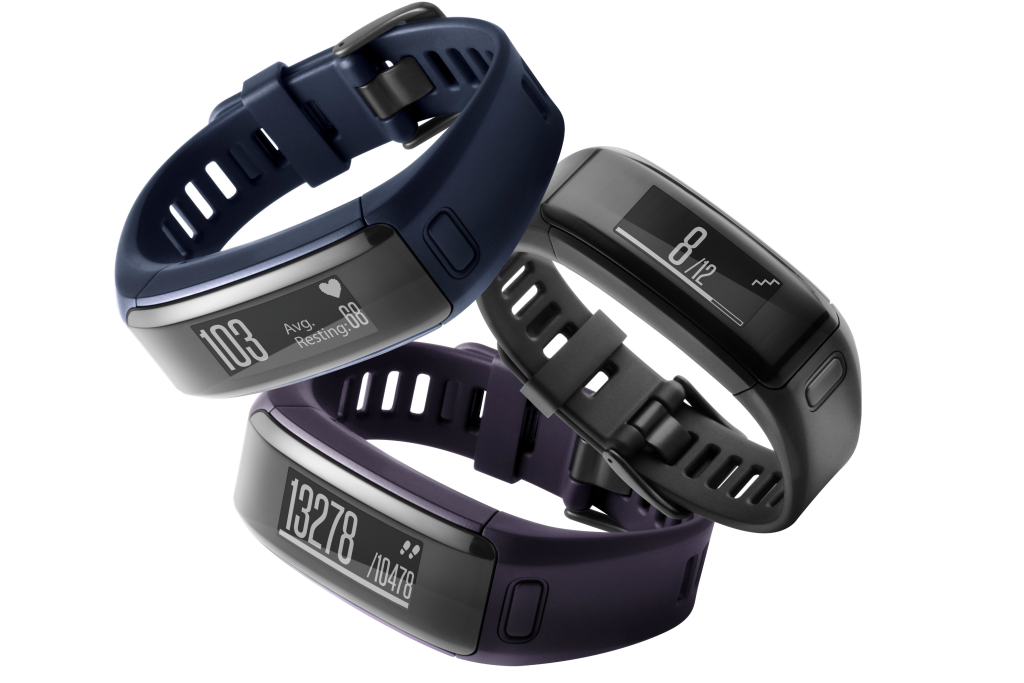 The Vivosmart HR comes in three colours. [Photo from Garmin.com]