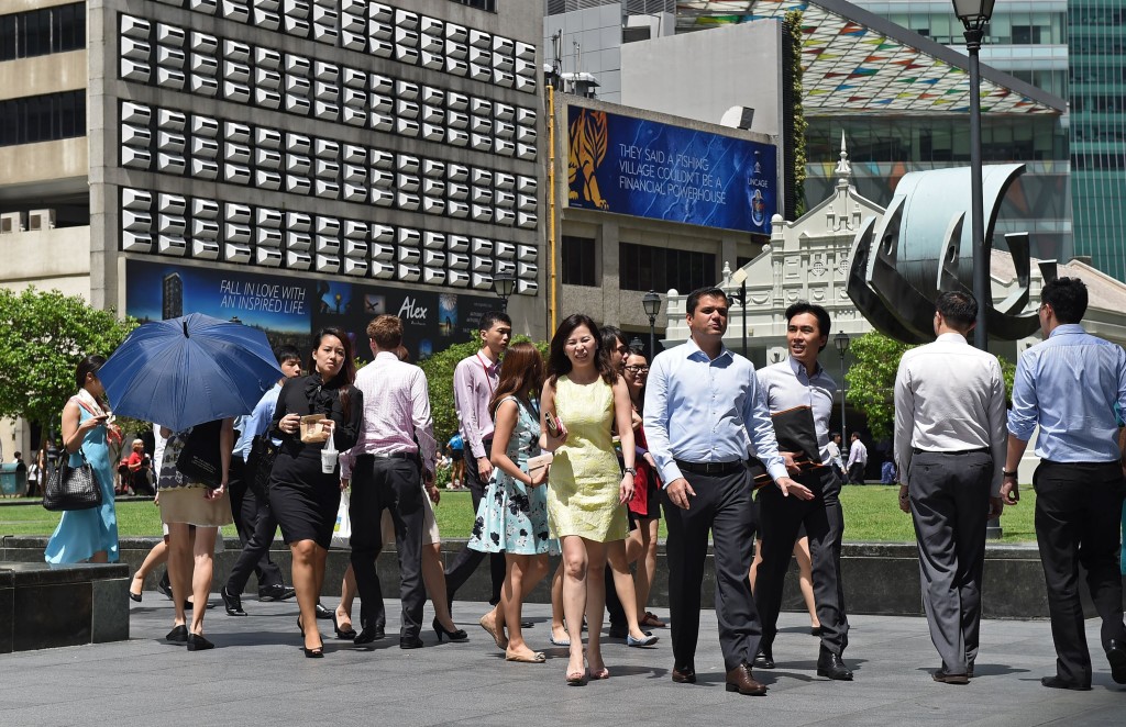 Most Singaporean working professionals can relate to the sketchpad. [Photo from Business Times]